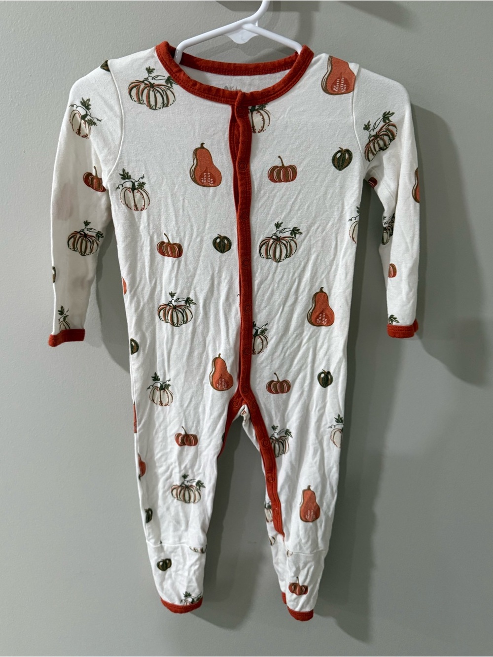 Kyte Baby Pumpkin Snap Romper Size 12-18 month